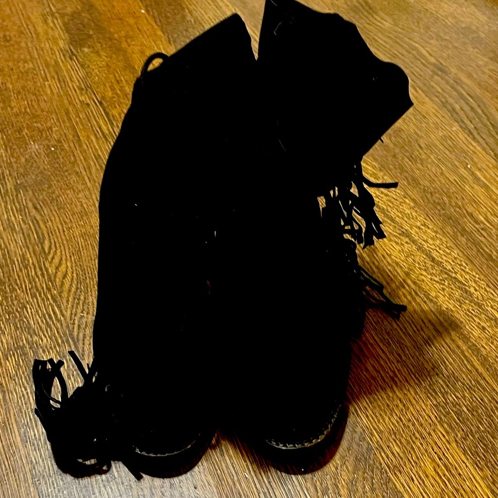 Jeffrey Campbell-La Forge -Black Tassel boots - Picture 2 of 9